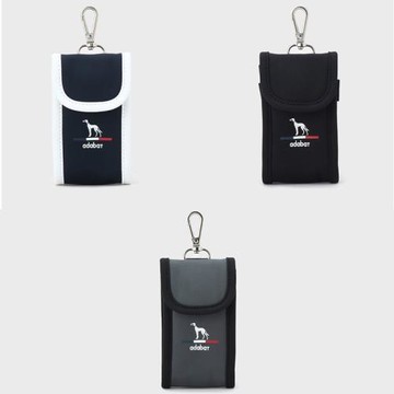 0307 A標三色印標翻蓋頂部掛鉤側網面高爾夫球包隨身小物品收納包