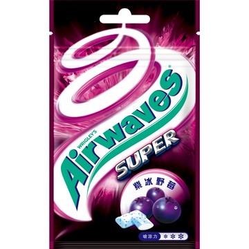 短效【Airwaves】超涼無糖口香糖 紫冰野莓 28g 提神 即期出清2026/07/29 可用點數兌換