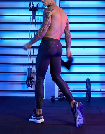 ASOS 4505 trail run training tights with ripstop-Black