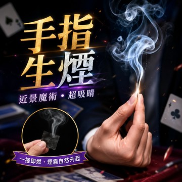 廢物專賣店 手指生煙 魔術道具 手指出煙 出煙紙 手搓煙 益智遊戲 魔術表演 近景煙霧 空手生煙 耍帥 派對
