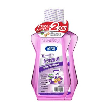 刷樂Shallop 牙周罩護漱口水 500ml*2入組【合康連鎖藥局】