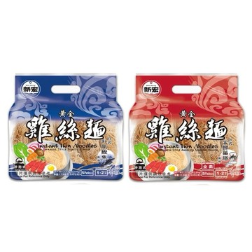(低消$150出貨) 新宏 黃金雞絲麵 日式和風鰹魚/台式當歸藥膳風味335g