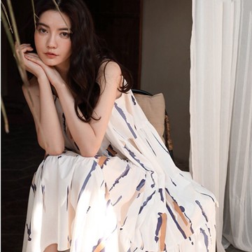 年新款睡衣睡裙女夏季棉質吊帶長裙寬松大碼長款可外穿家居服