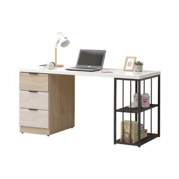 唯熙傢俱-庫柏橡木雙色5尺書桌