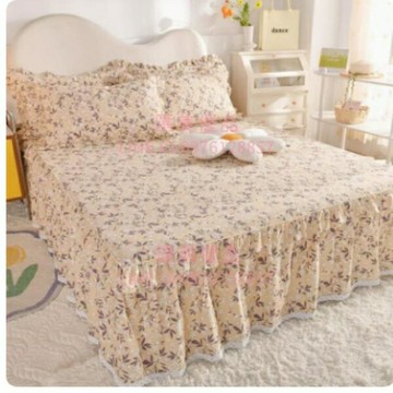 床裙單件花邊防滑花卉簡約風單人雙人加厚床套1.8m床包組【聚寶屋】