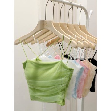 蕾絲網紗小吊帶背心女內搭帶胸墊薄紗裹胸春夏甜美純欲風美背上衣