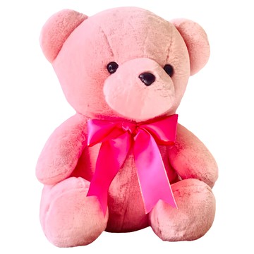 柔柔熊玩偶  30.48cm  甜莓粉  1雙