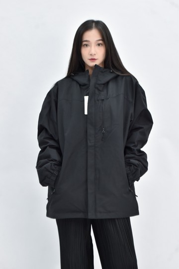 (XL) lativ 連帽黑色外套