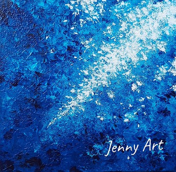 【湛藍】系列 無框畫 抽象畫 壓克力畫 畫作 掛畫 居家擺設 居家