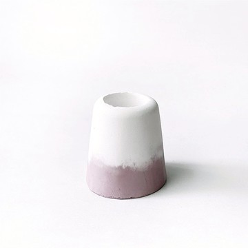 莫蘭迪粉系列 |  小山丘造型雙色漸層水泥盆器