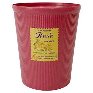 Polywise 翰庭 玫瑰紙林 垃圾桶 BI-5122 顏色隨機 居家桌面垃圾收納  小 195 x 230mm