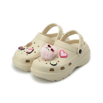 LOTTO 厚奶霜洞洞鞋 卡其 -LT4AWS8071 女鞋