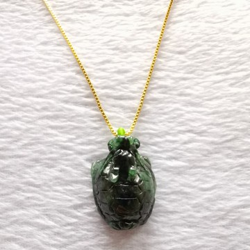 超值商品 花青翡翠玉墜.擺件龍龜 a貨