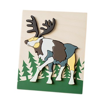 【新藝商號】江口設計 eguchitoys｜動物拼圖-麋鹿