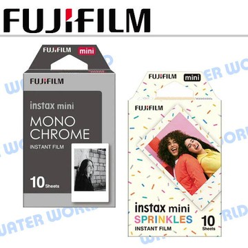 富士 Fujifilm instax mini【黑白復刻 / 花灑 巧克力米】懷舊 拍立得 底片【中壢-水世界】