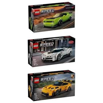 《蘇大樂高》LEGO 77237 77239 77240 SPEED 道奇 保時捷 布加迪（全新）