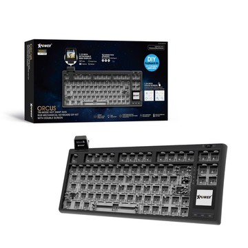 XPower Orcus -DIY KIT三模熱插拔可換軸機械鍵盤DIY套件連顯示屏