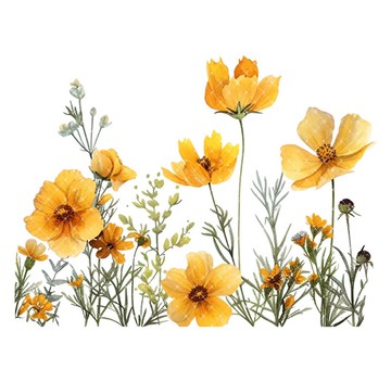 花滿溪 PET 紙膠帶 貝殼光