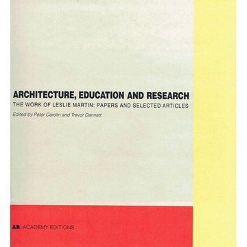 ARCHITECTURE,EDUCATION,RESEARCH -9781854904416 絕版英文設計書 [建築人設計人的店-上博圖書]