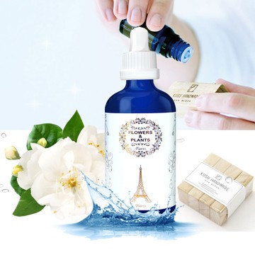 【愛戀花草】日本薰香楠樟木塊x4+水氧精油30ML(藍風鈴)