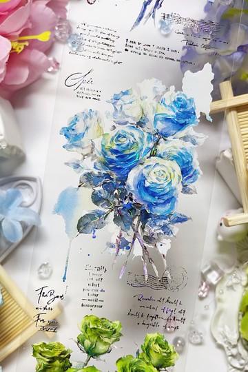 3222 腐敗的洛可可 PET 紙膠帶 貝殼光 10米卷