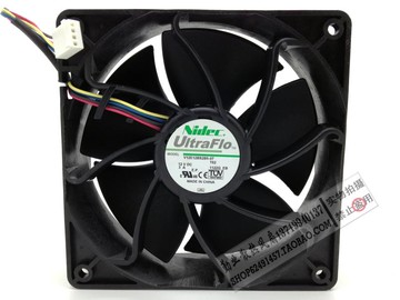 原裝NIDEC 12038 大風量風扇 12CM12厘米高轉速暴力風扇3A 雙滾珠