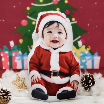 【客製聖誕抱枕】客製照片 可站立的抱枕－獨家專利