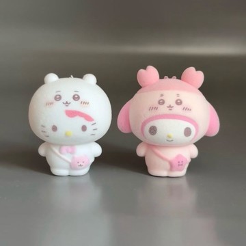 臺灣出貨💥chiikawa三麗鷗聯名同款2025年新款植絨玩偶掛件盲盒擺件周邊禮盒