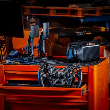 【享最高折300】ASETEK FORTE 專業賽車模擬器套裝 丹麥原裝 方程式盤面 18牛米直驅馬達基座 擬真雙踏板