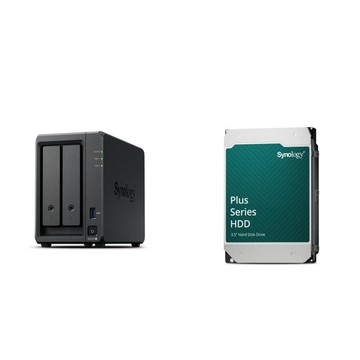 Synology 〈鈔省價〉DS725neo+ 2Bay NAS+HAT3320 PLUS 8TB NAS硬碟(X2)