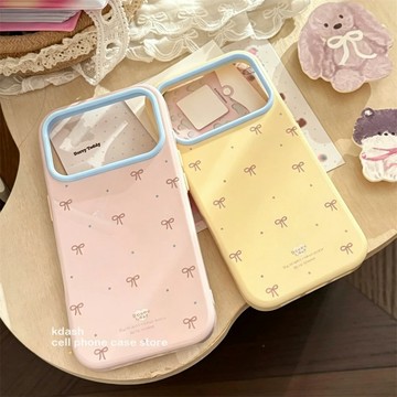 純色蝴蝶結蘋果手機殼iPhone18/17promax果凍殼ins少女蘋果16保護套15大孔防摔14新品13保護殼