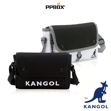 KANGOL 袋鼠 經典刺繡側背包 65558727 時尚 包包 郵差包 防潑水 尼龍耐磨 斜背包 日韓穿搭