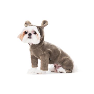 Sniff寵物狗狗貓咪秋冬裝熊耳可愛絨衣泰迪比熊中小型犬四腳衣服