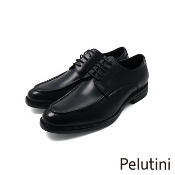 【Pelutini】經典系列商務流線質感德比鞋 藍色(512185-NA)