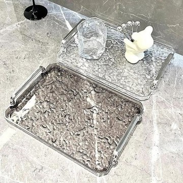 2023新款茶盤高檔杯子水杯長方形輕奢托盤家用美容院客廳茶幾盤子