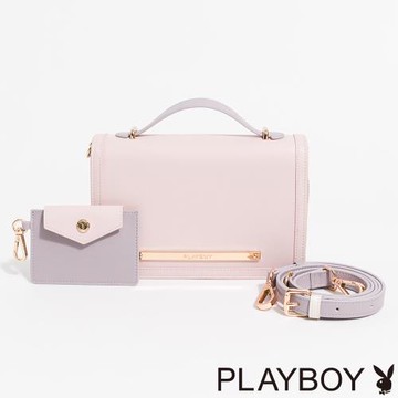 PLAYBOY - 手提包附長背帶  Encounter系列 - 粉色