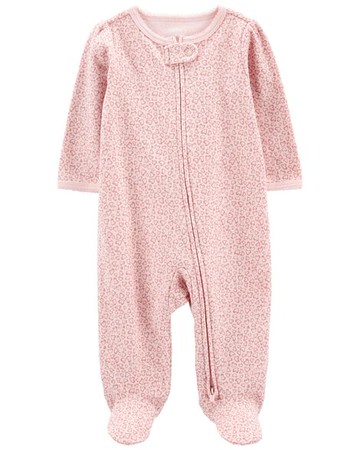 Baby Heart 2-Way Zip Cotton Sleep & Play