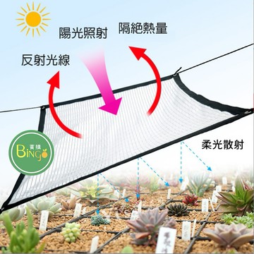賓購 台灣現貨 多肉植物 遮陽網 鋁箔遮陽 防曬網 戶外 陽臺遮陽 花卉盆景遮陰 抗老化 高防曬 抗日曬 植物遮陽 避暑