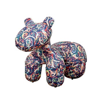 【多瓦娜】多彩小馬造型椅/兩色玫瑰紋