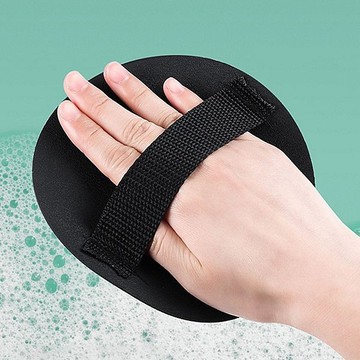 搓澡神器／去角質搓澡巾(黑色帶綁帶)1入【小三美日】 DS022132