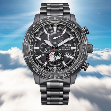 CITIZEN 星辰 PROMASTER 光動能電波飛行錶 北半球城市時間手錶 1212購物節 送禮推薦 BY3005-56G