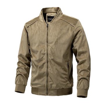 【米蘭精品】現貨+預購 美式休閒夾克飛行外套立領薄外套秋冬夾克商務上衣大碼男裝-麂皮絨男外套4色74mh26