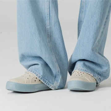 【MOZ瑞典駝鹿】雙色洞洞餅乾水鞋 (燕麥蘇打) 全球首創 舒適厚底 防潑水-附鞋扣