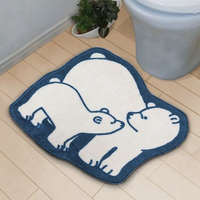 在庫限り 入荷なし トイレマット シロクマのトイレマット 55 51cm トイレ マット トイレ用マット 通販 Lineポイント最大0 5 Get Lineショッピング