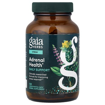Gaia Herbs, 腎上腺健康®，日常幫助，120 粒液體 Phyto-Caps® 膠囊