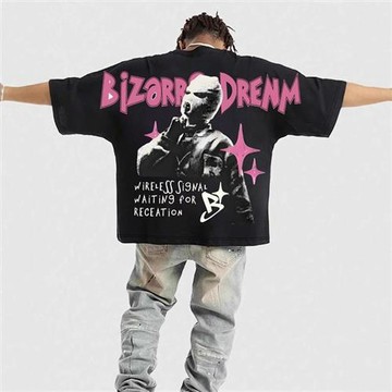 【巴黎精品】現貨+預購 男短袖上衣男裝男短袖T恤-美式大圖簡約百搭男裝a1jm50