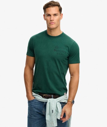 Superdry Men's 1954 Company Relaxed T-shirt Green Size: M