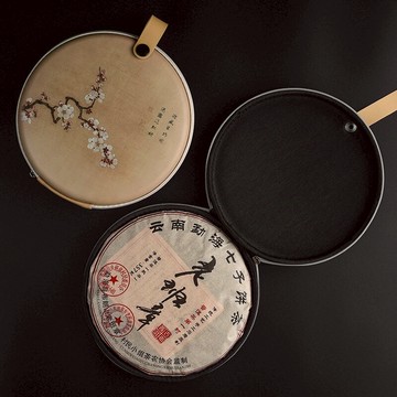 陶福氣白茶普洱茶茶包茶餅包收納袋普洱茶盒便攜旅行戶外茶餅收納