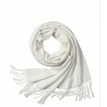 扎染白坯秋季披肩圍巾｜純色流蘇圍脖｜DIY手作染布｜氣質百搭保暖披肩