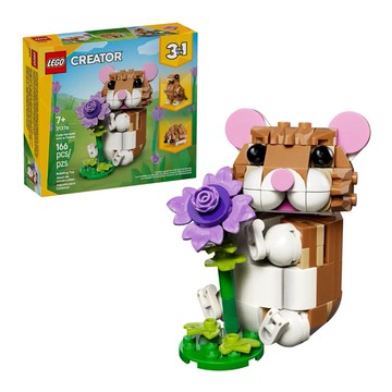 【LEGO 樂高】磚星球〡 31376 創意三合一系列 可愛倉鼠和花朵 Cute Hamster with a Flower